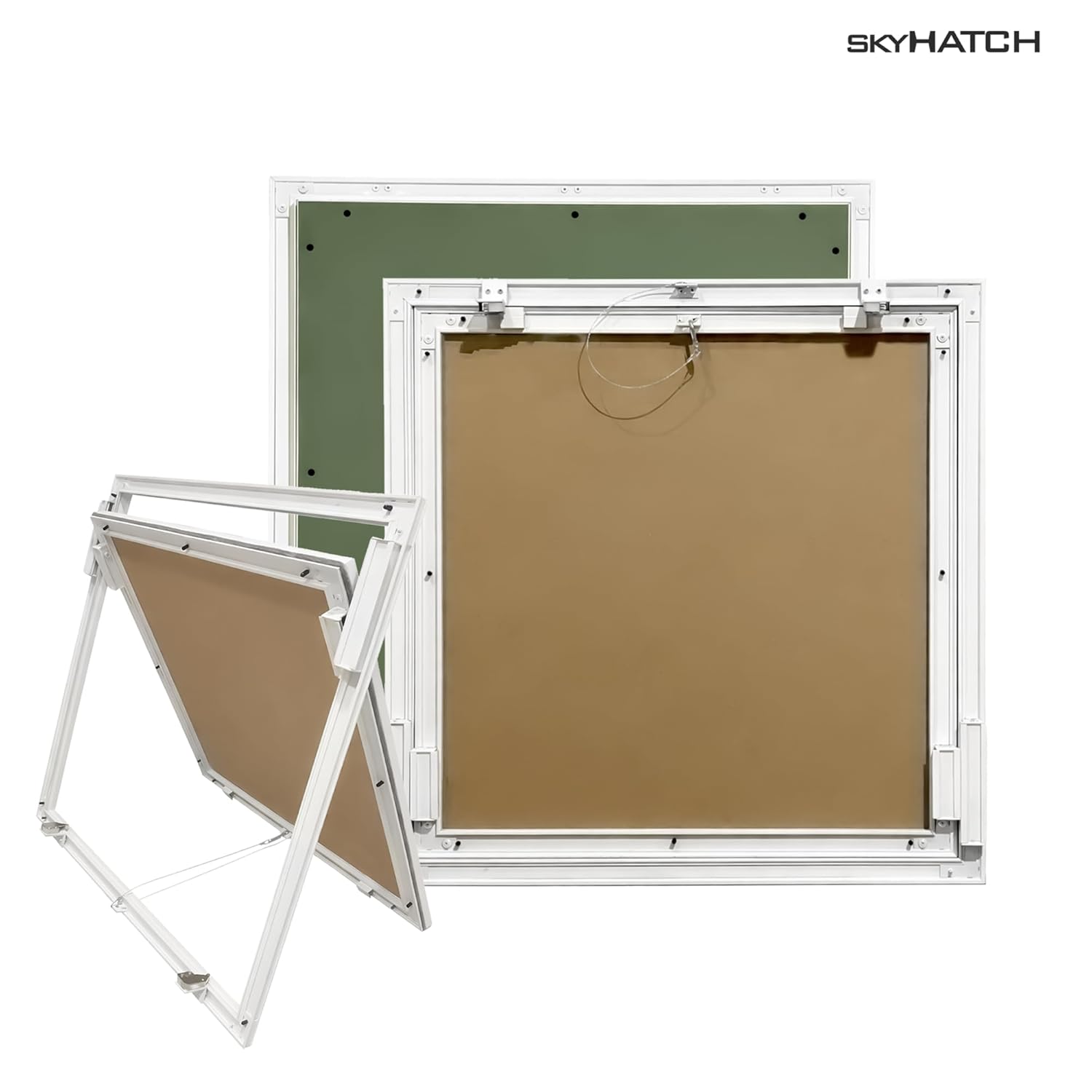 Ceiling Trap Door 300x300 mm | Aluminium Access Panel for False Ceiling | Skyhatch PLANEA CTD26 by Iqubx - Image 2