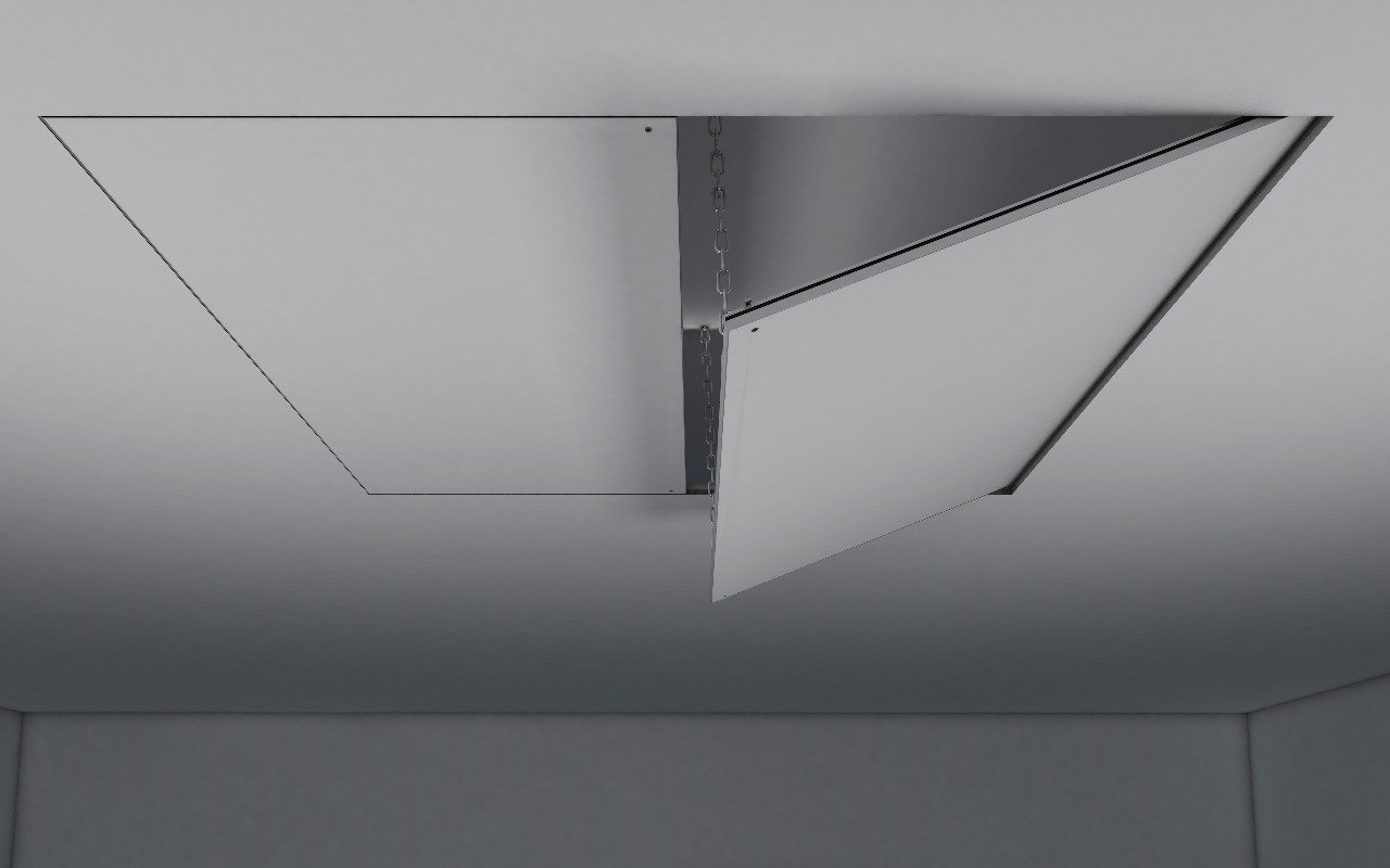 SKYHATCH ZENITH+ 1800×900 mm Ceiling Trap Door | Large Ceiling Access Panel | SKYHATCH by IQUBX